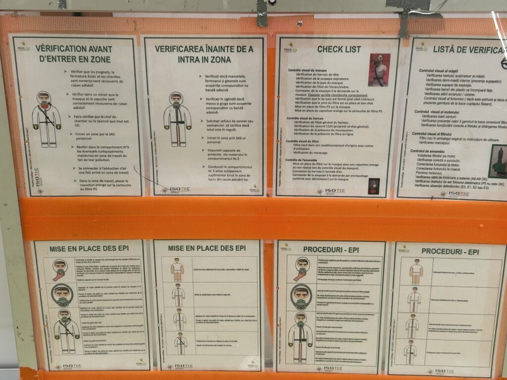 Affichage sécurité bilingue Français Roumain